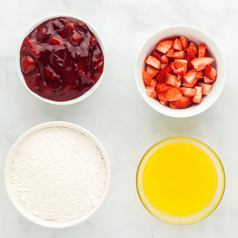 Air Fryer Strawberry Dump Cake