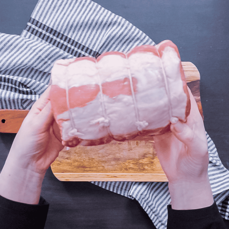 Air Fryer Stuffed Pork Roast