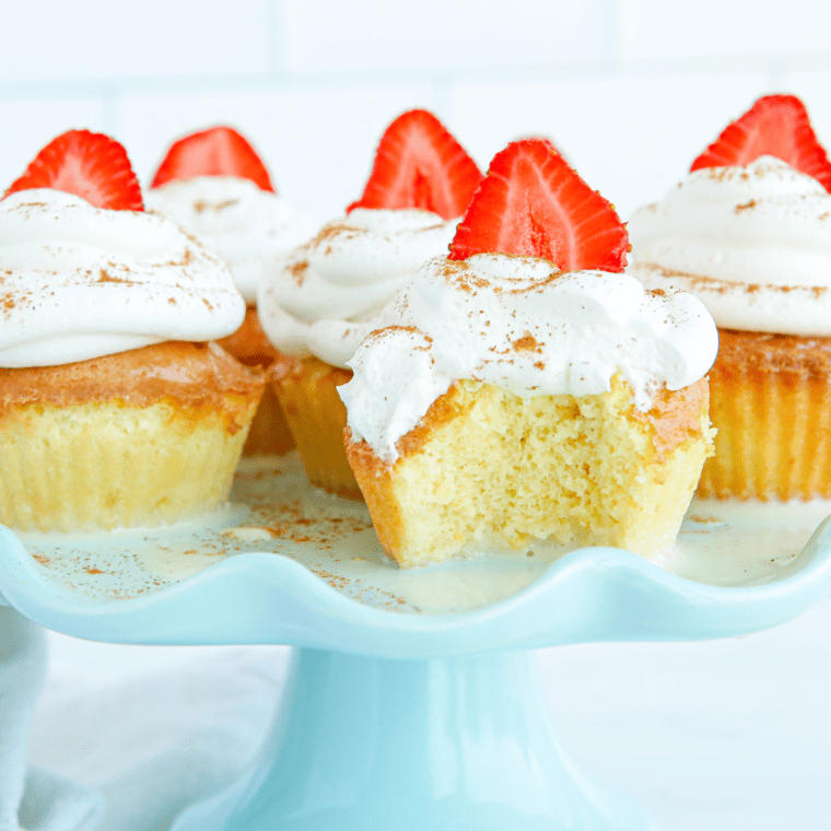 Air Fryer Tres Leches Cupcakes