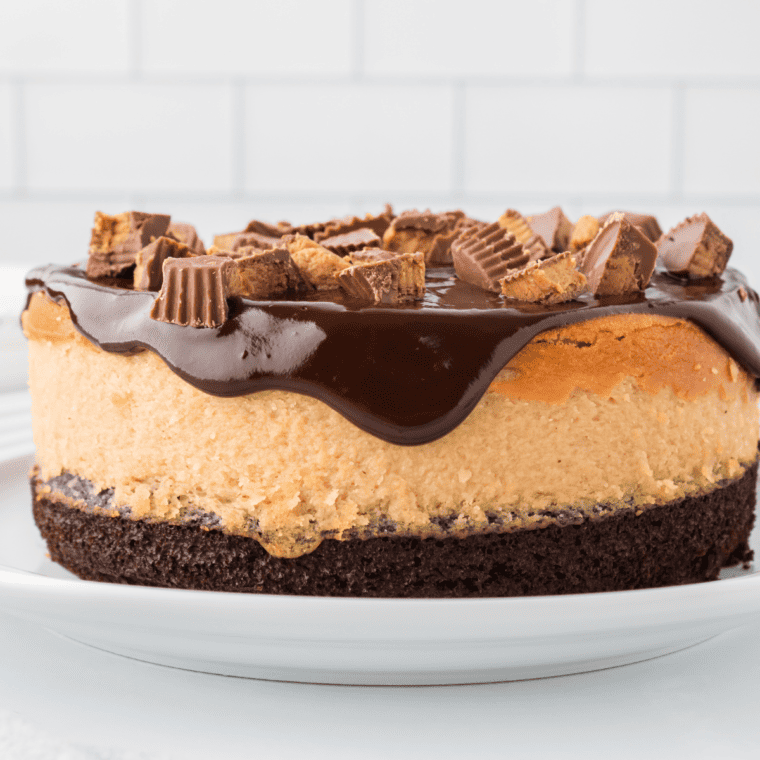 Copycat Cheesecake Factory Reese's Peanut Butter Chocolate Cake Cheesecake