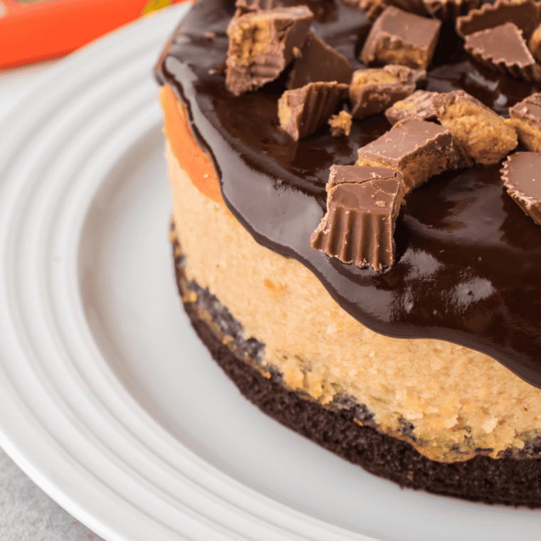 Copycat Cheesecake Factory Reese's Peanut Butter Chocolate Cake Cheesecake