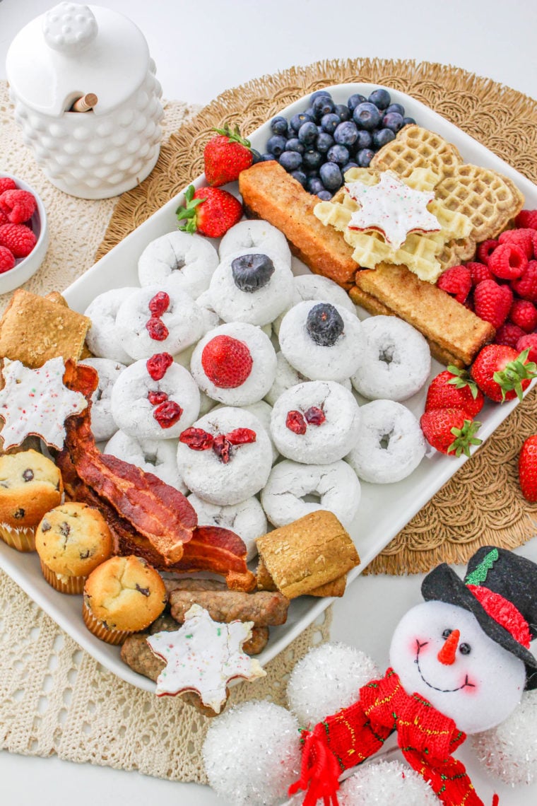 Snowman Charcuterie Board