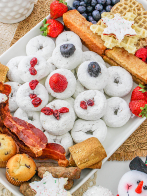 Snowman Charcuterie Board