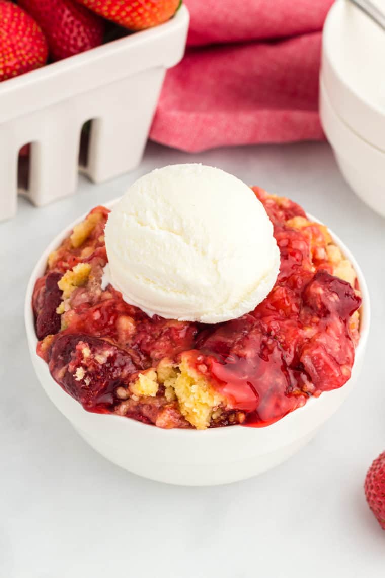 Strawberry Dump Cake