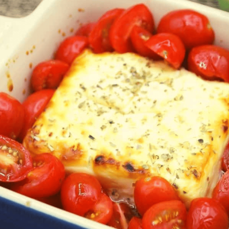 Air Fryer Baked Feta Cheese
