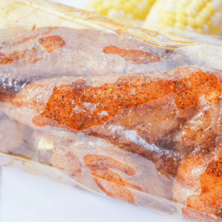 Seasoning ingredients laid out for Air Fryer Blackened Chicken Tenders.