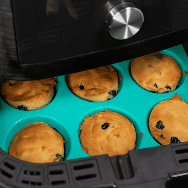 Air Fryer Blueberry Muffins