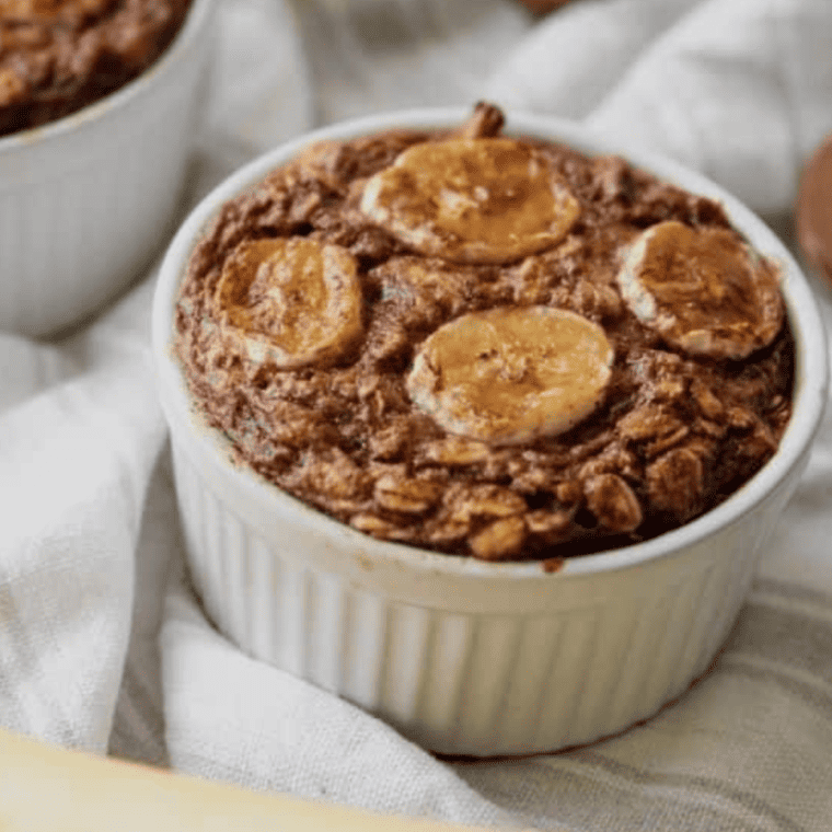 Brown Sugar Oatmeal cooked with bananas on top