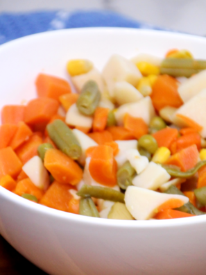 Air Fryer Canned Mixed Vegetables