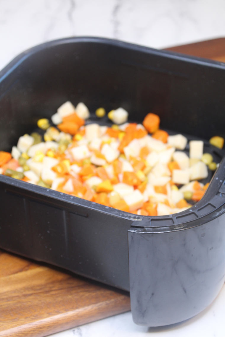 Air Fryer Canned Mixed Vegetables