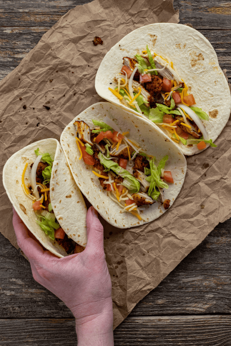 air fryer chicken street tacos