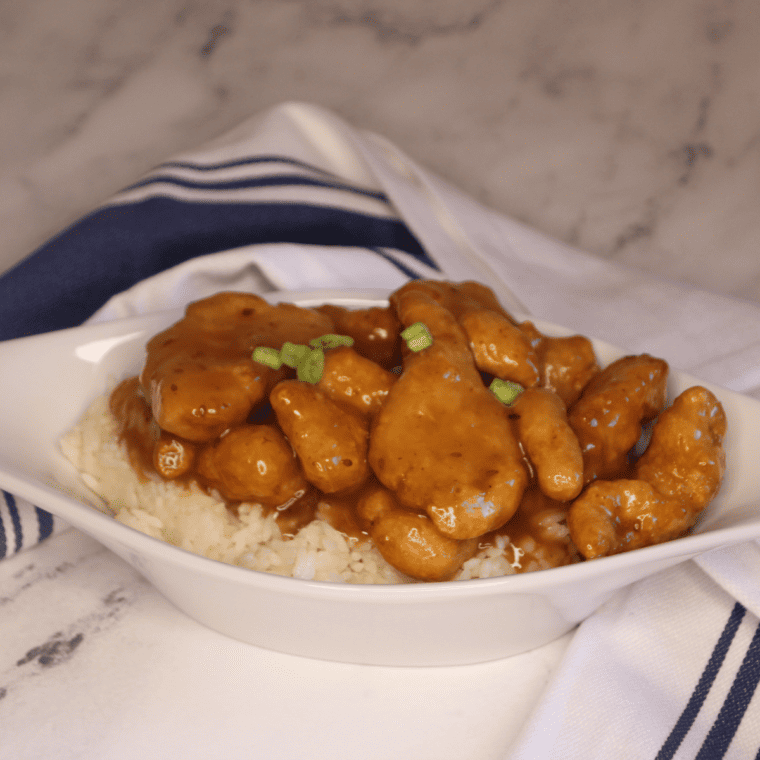 Air Fryer Frozen Sesame Chicken
