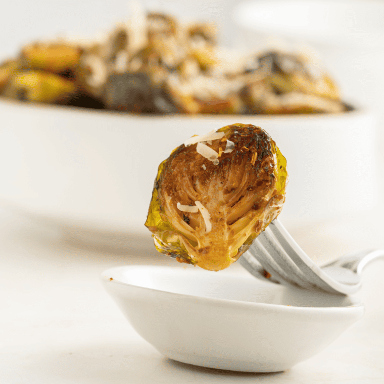 Air Fryer Garlic Butter Brussels Sprouts