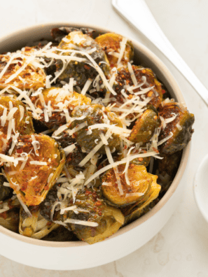 Air Fryer Garlic Butter Brussels Sprouts