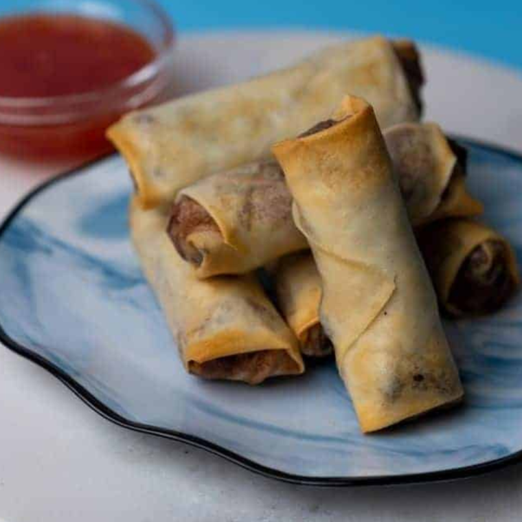 ground beef egg rolls