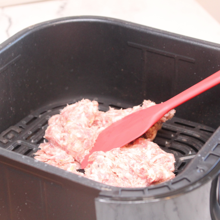Air Fryer Ground Pork Sausage