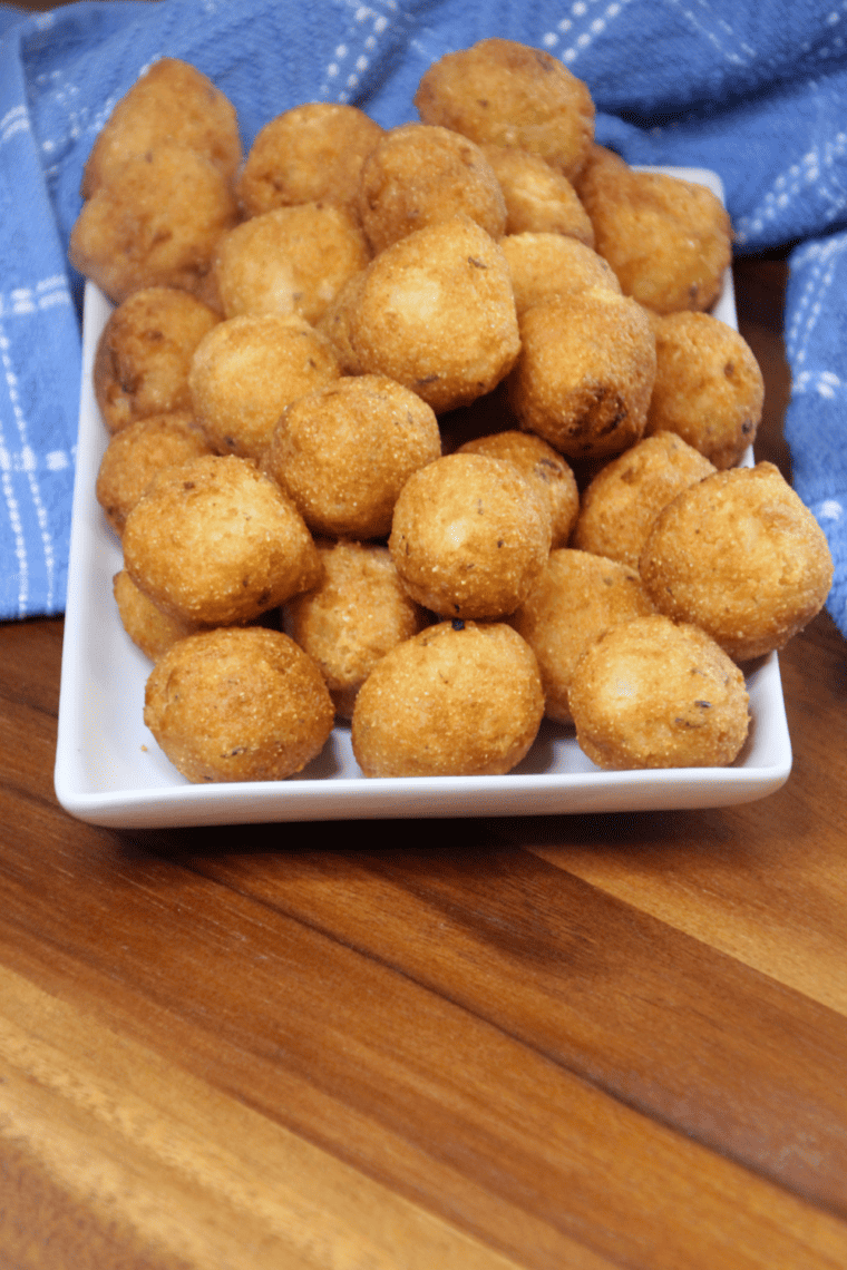 Air fryer frozen hush puppies recipe — crispy golden hush puppies ready in 8 minutes