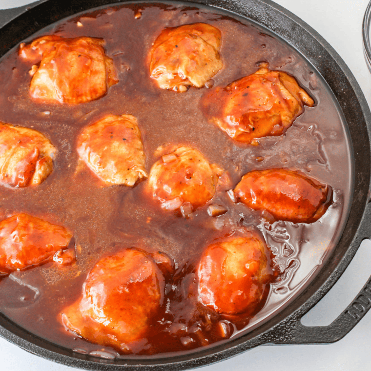 Air Fryer Peach Chicken Thighs (4)