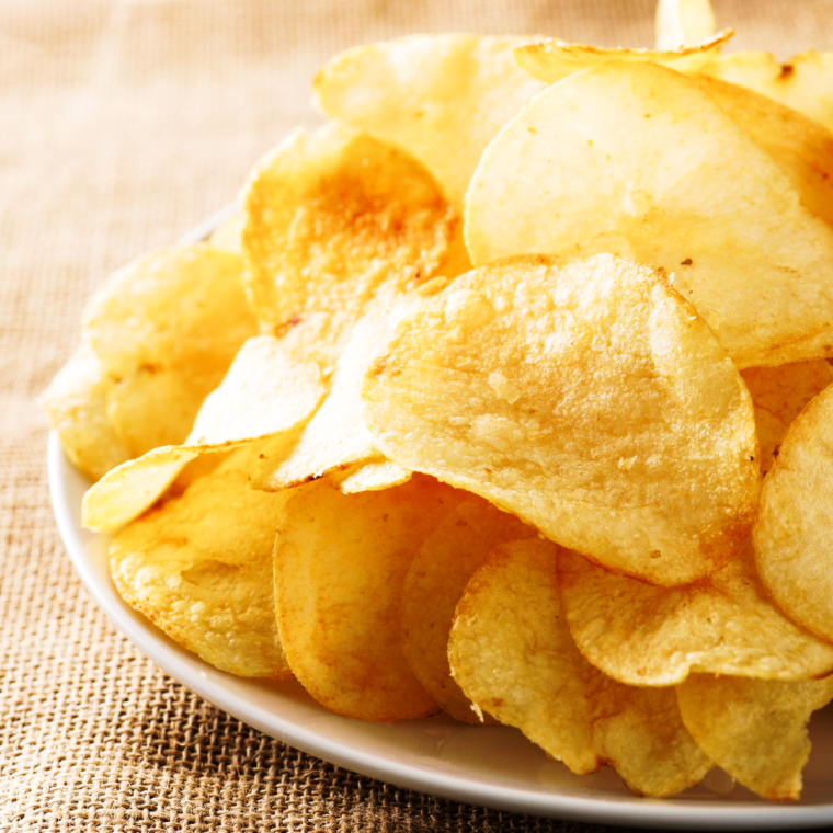 Air Fryer Salt and Vinegar Potato Chips