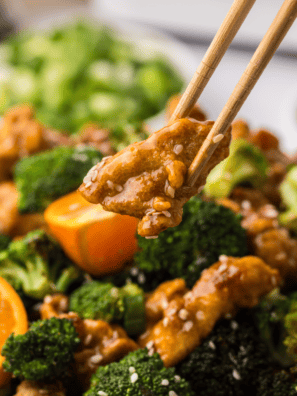 Air Fryer Trader Joe’s Orange Chicken And Broccoli