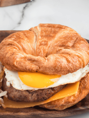 Burger King Sausage Egg and Cheese Croissan’wich