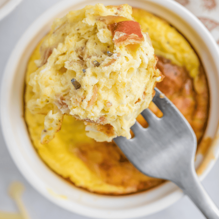 Homemade Starbucks copycat air fryer egg bites with a fluffy and creamy texture, ideal for a quick and nutritious breakfast.
