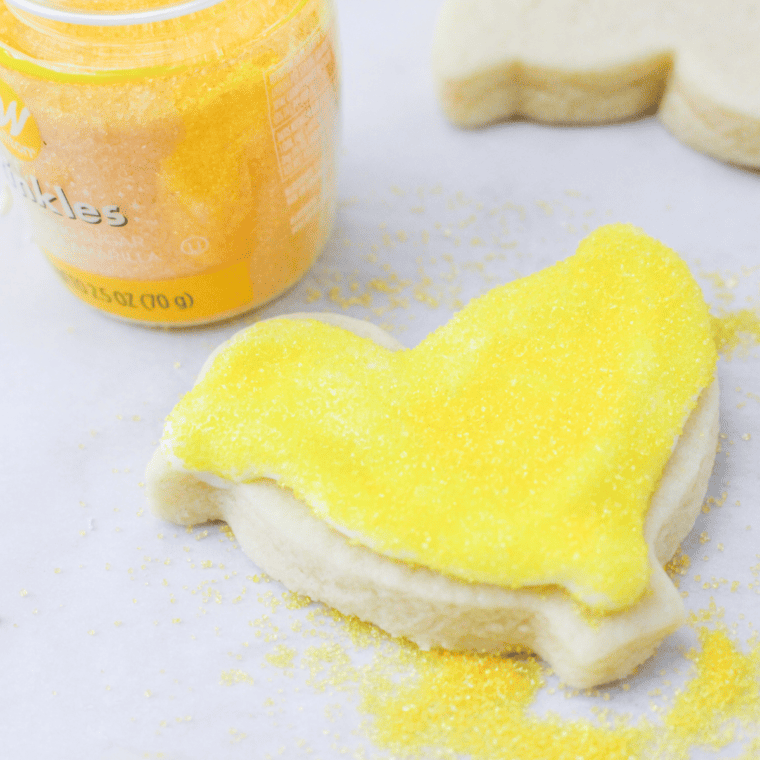 shaped cookies onto