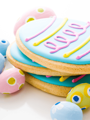 Air Fryer Easter Egg Sugar Cookies