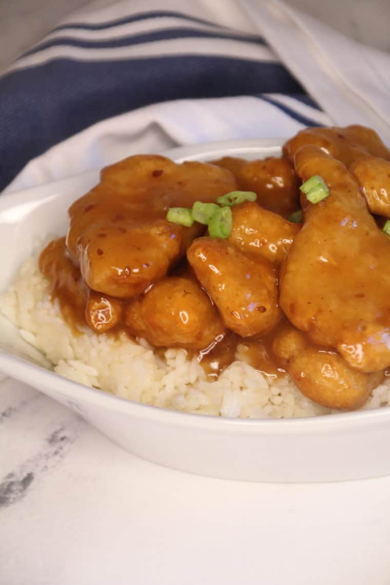 Air Fryer Frozen Sesame Chicken
