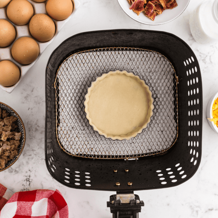 Blind bake the pie crust.