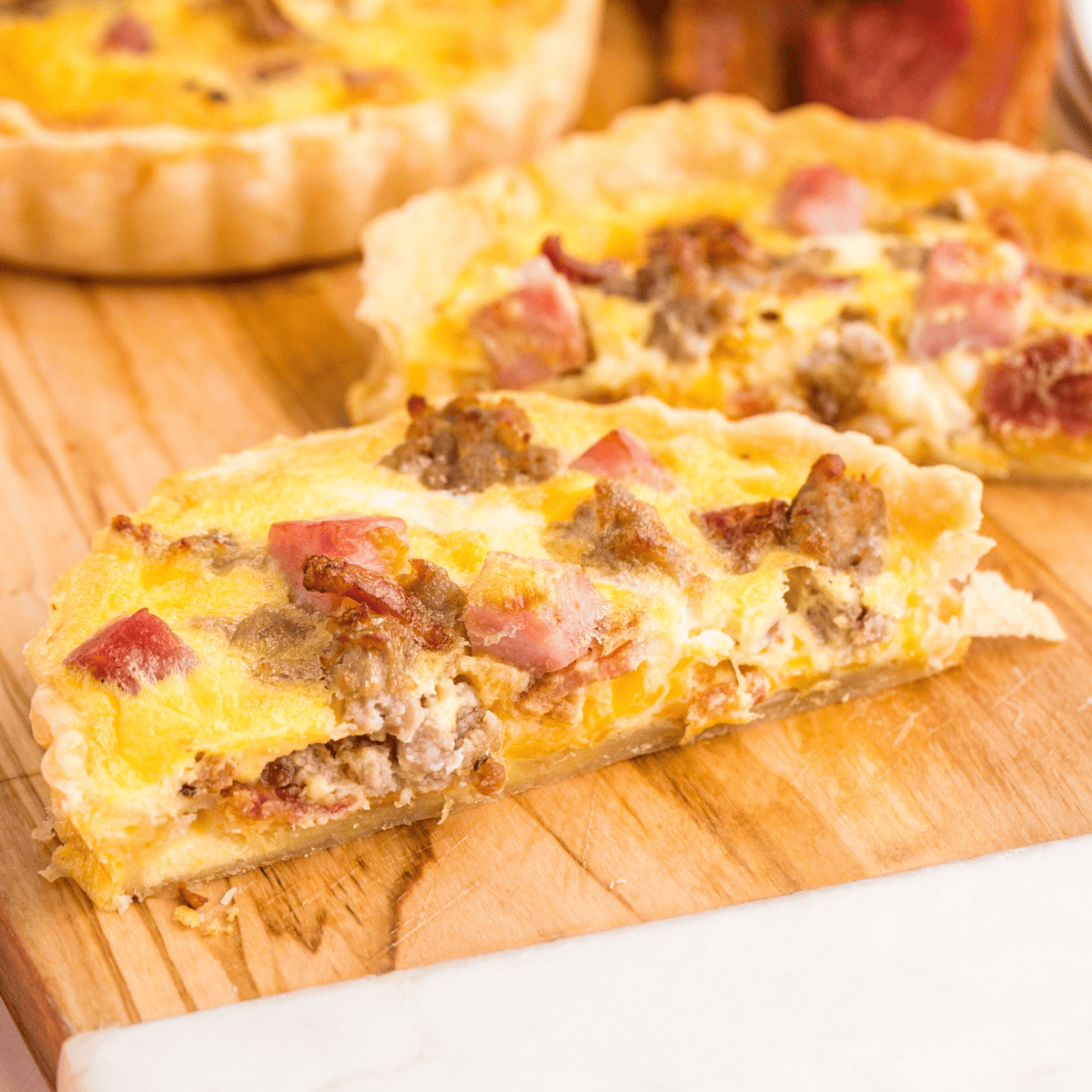 Air Fryer Meat Lover's Quiche