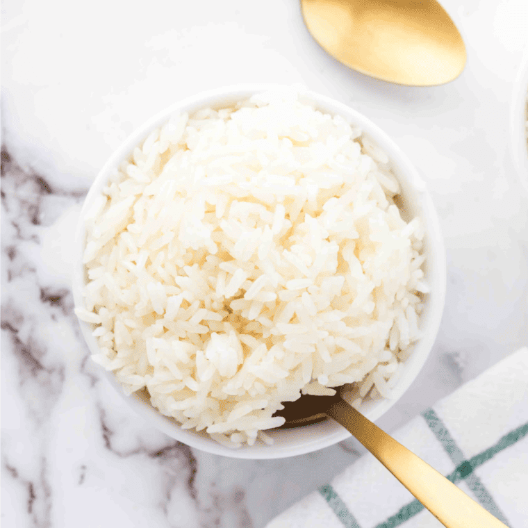 Fluffy and fragrant Ninja Foodi Basmati Rice, ready to be served with your favorite dishes.