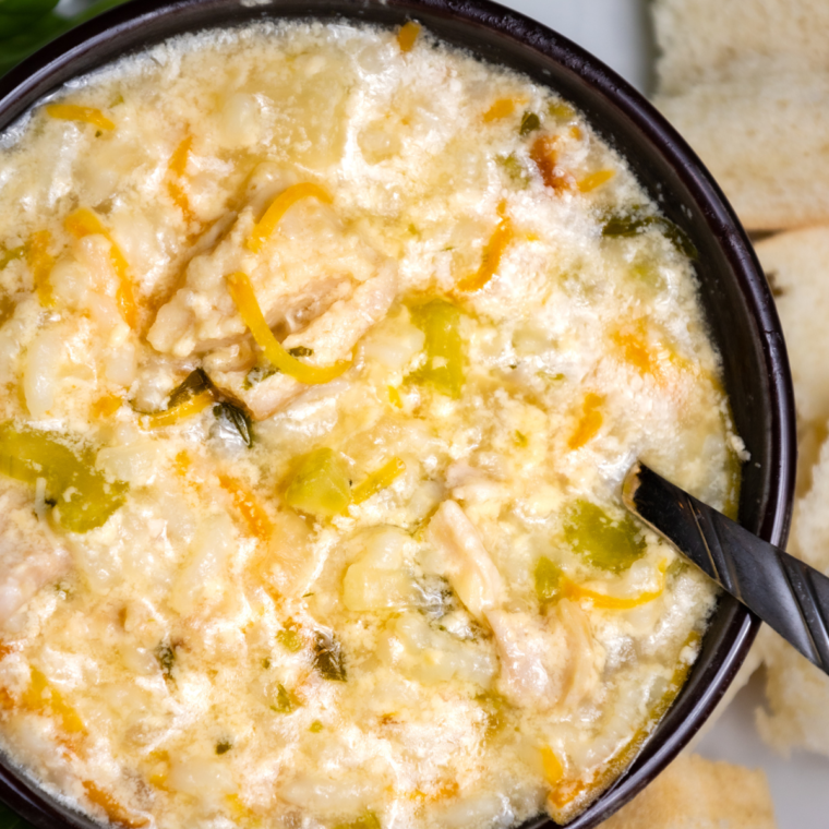 Ninja Foodi Copycat Cheesecake Factory Chicken & Rice Soup