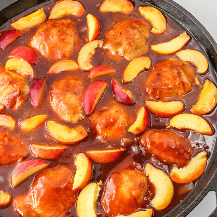 Pioneer Woman’s Peach-Whiskey Chicken