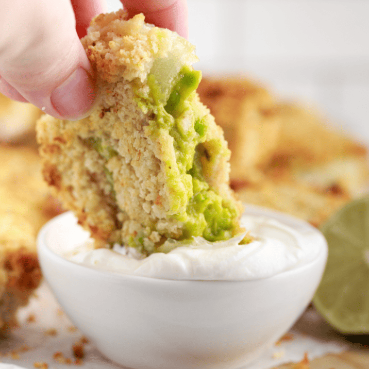 Air Fryer Guacamole Stuffed Onion Rings