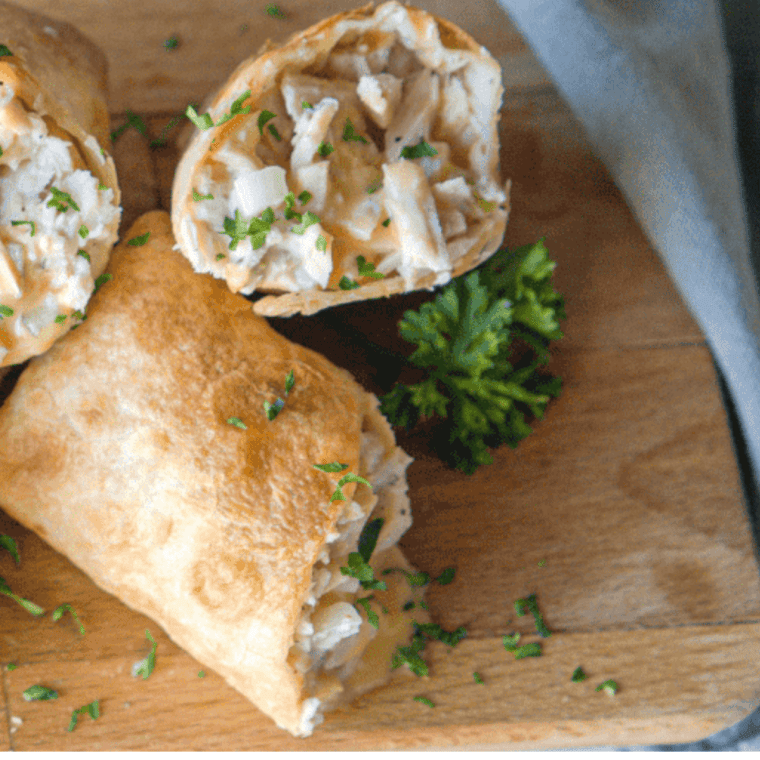 Air Fryer Tuna Melt Wrap