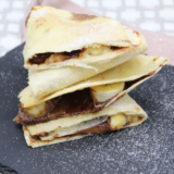 Air Fryer Banana Nutella Quesadilla