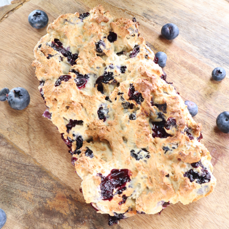 Air Fryer Blueberry Ice-Cream Bread (2)