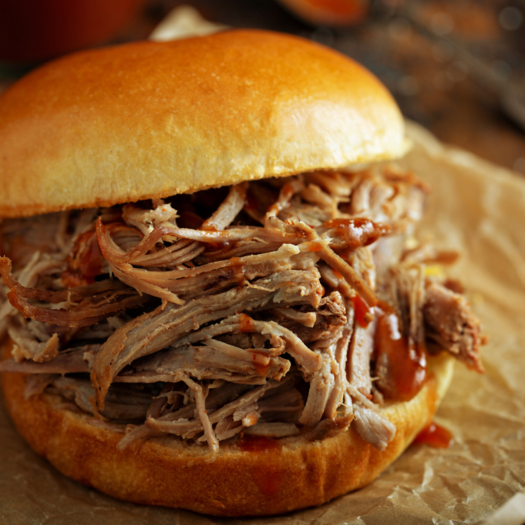 Air Fryer Cheesy BBQ Pork Sliders