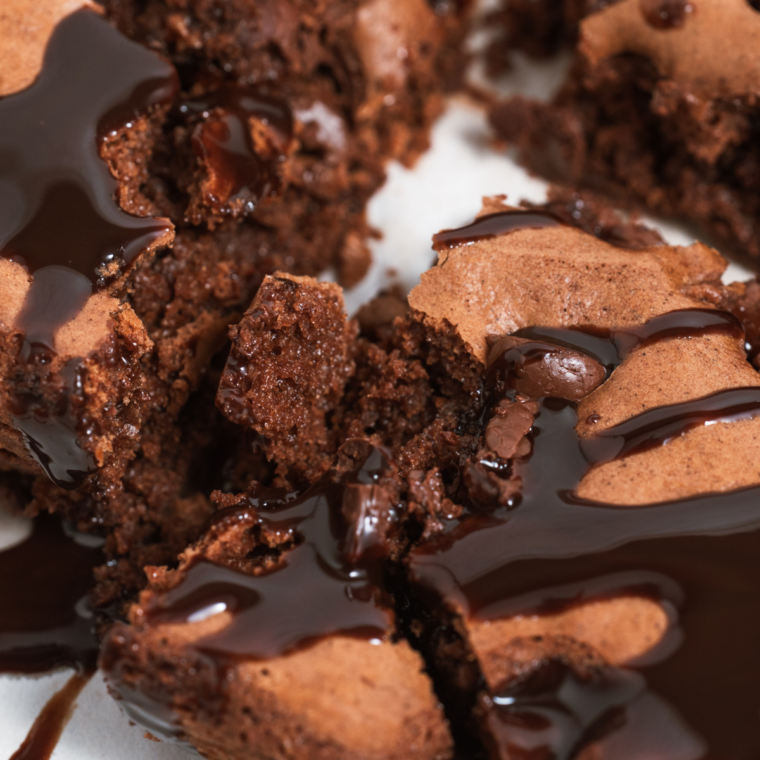 Air Fryer Caramel Brownies