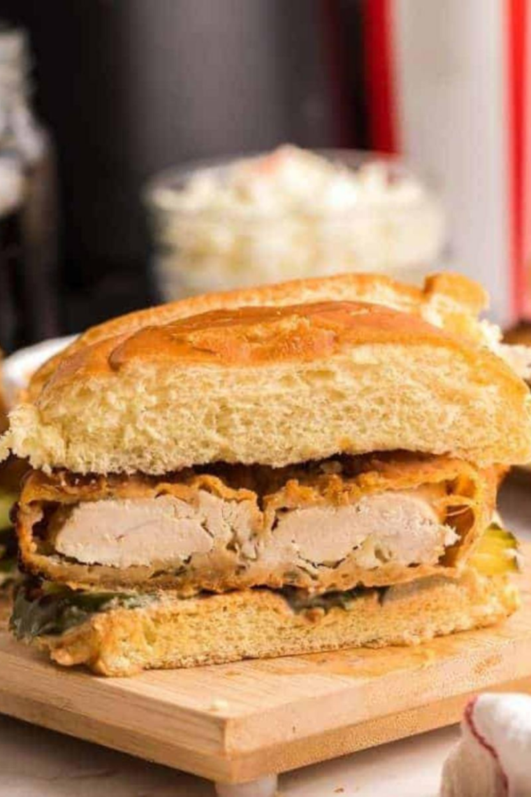 Air Fryer Copycat KFC Spicy Chicken Sandwich