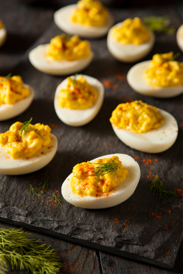 Air Fryer Curried Deviled Eggs
