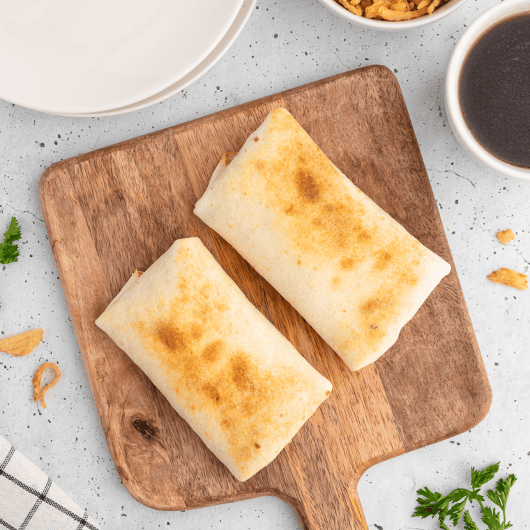 Air Fryer French Dip Wraps