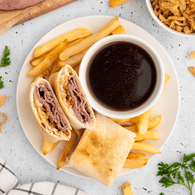 Air Fryer French Dip Wraps