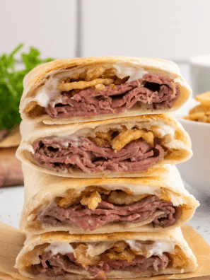 Air Fryer French Dip Wraps