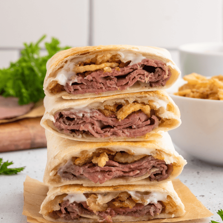 Air Fryer French Dip Wraps