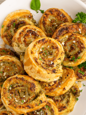 Air Fryer Pesto Pinwheels