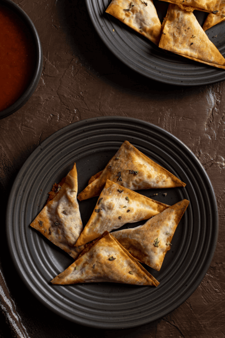 Air Fryer Pizza Wontons