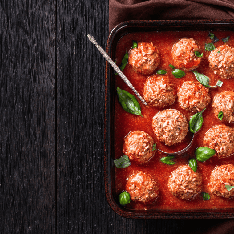 Air Fryer Porcupine Meatballs