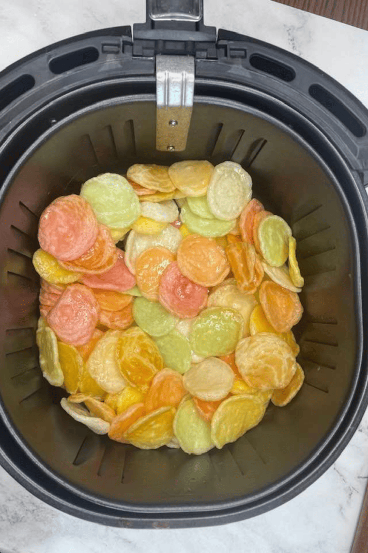 Golden, crispy Air Fryer Prawn Crackers with a savory, crunchy texture